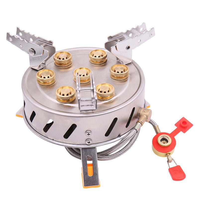 Camping Stove 7-burner Outdoor Stove - Camping Accessories -  Trend Goods