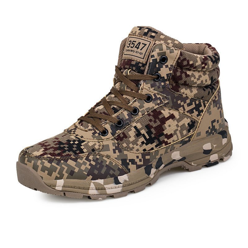 Canvas Army Cotton Shoes Warm Camouflaged Shoes - Boots -  Trend Goods