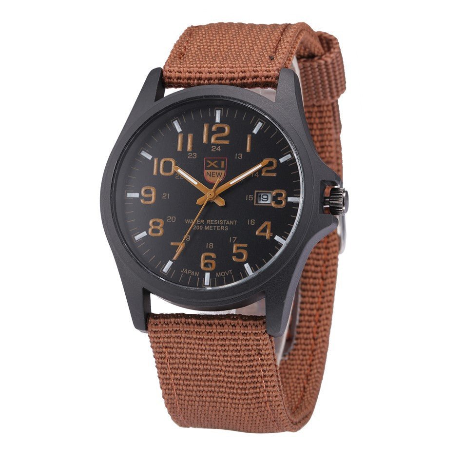 Canvas Strap Calendar Movement Quartz Watch - Watches -  Trend Goods