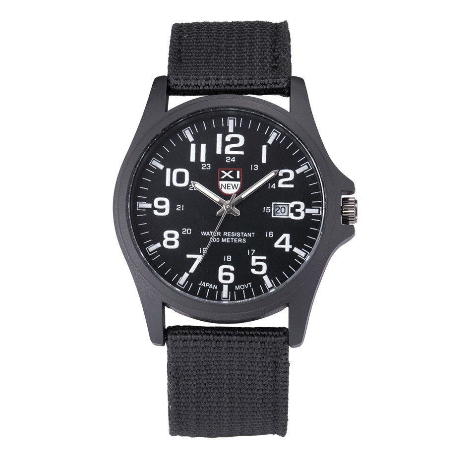 Canvas Strap Calendar Movement Quartz Watch - Watches -  Trend Goods