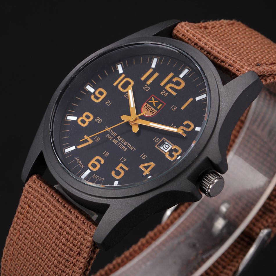 Canvas Strap Calendar Movement Quartz Watch - Watches -  Trend Goods