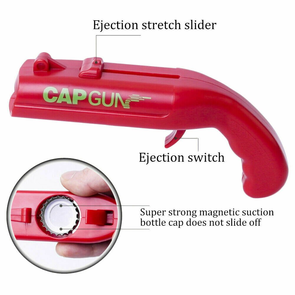 Cap Gun Beer Opener Drink Bottle Opener Launcher Shooter Game - Bottle Openers -  Trend Goods