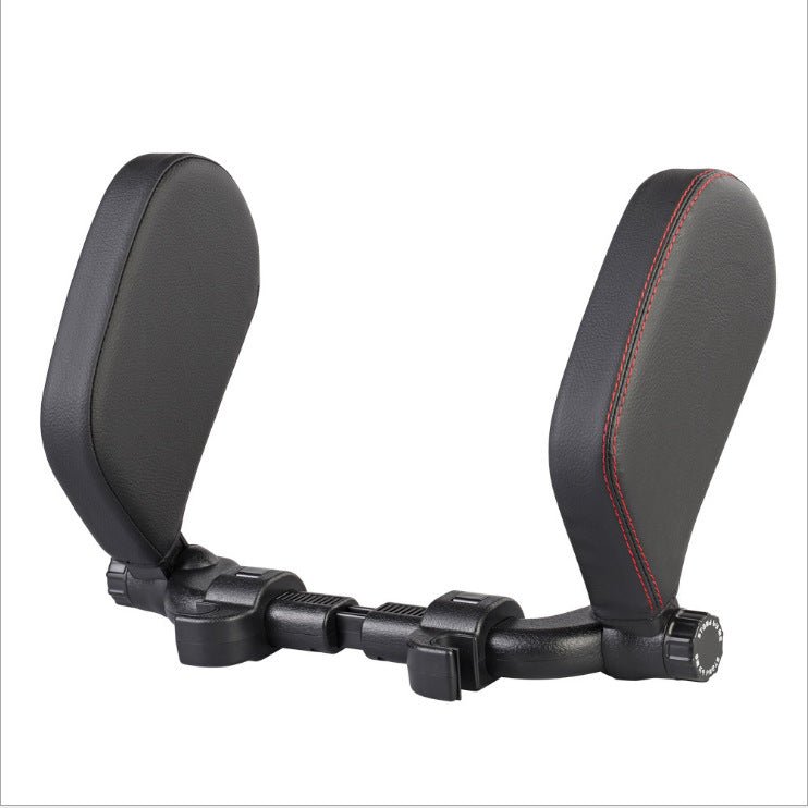 Car headrest pillow Sleep Adjustable Side Car Soft Travel Seat Auto Leather Neck Support - Auto Accessories -  Trend Goods