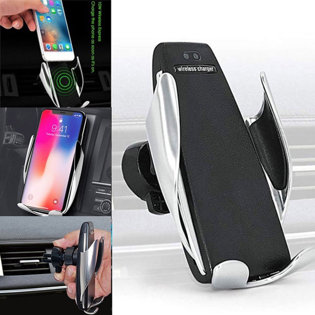 Car Wireless Charger 10W Induction Car Fast Wireless Charging With Car Phone Holder - Phone Holders -  Trend Goods