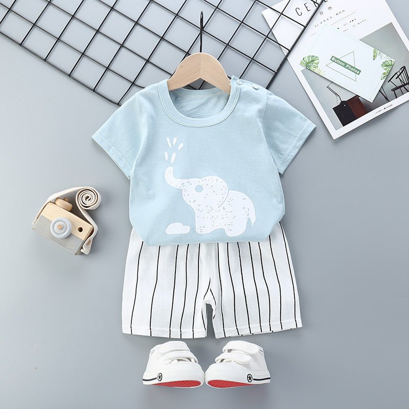 Cartoon children short sleeve suit - Baby Clothing -  Trend Goods