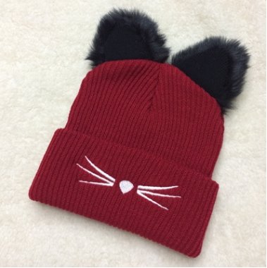 Cat Ear Fur Hat - Knit hats -  Trend Goods