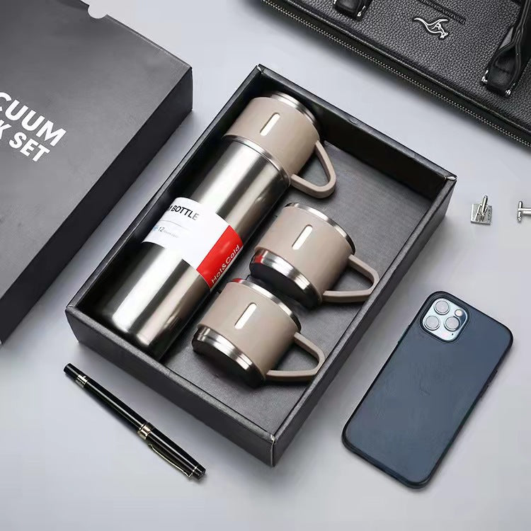 Stainless Steel Vacuum Flask Business Gift Set - Mugs -  Trend Goods