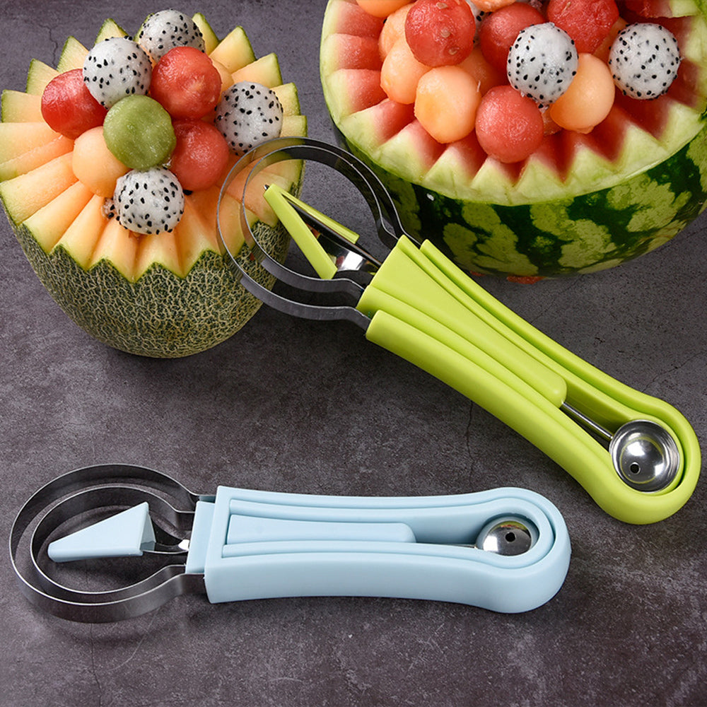 Three-in-one Stainless Steel Multi-purpose Fruit Ball Excavator Spoon - Kitchen Tools -  Trend Goods