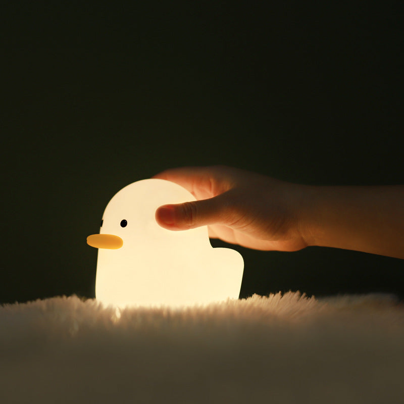 Nordic Cute Lovely Cartoon Dull Duck Led Night Light Silicone USB Charging - Night Lights -  Trend Goods