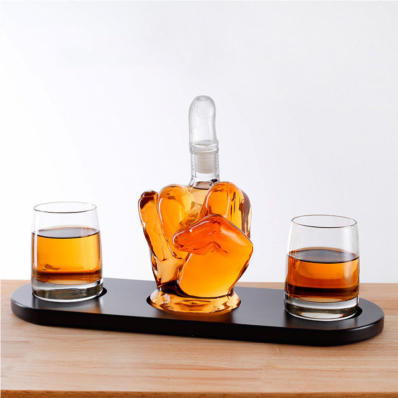 Funny Creative Glass Bottle and Glasses - Bar Stuff -  Trend Goods