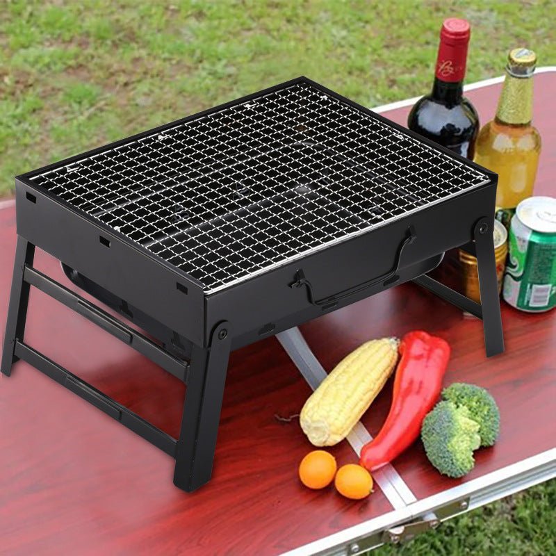 Charcoal Barbecue Rack Outdoor Folding Portable Barbecue Grill - Grills -  Trend Goods