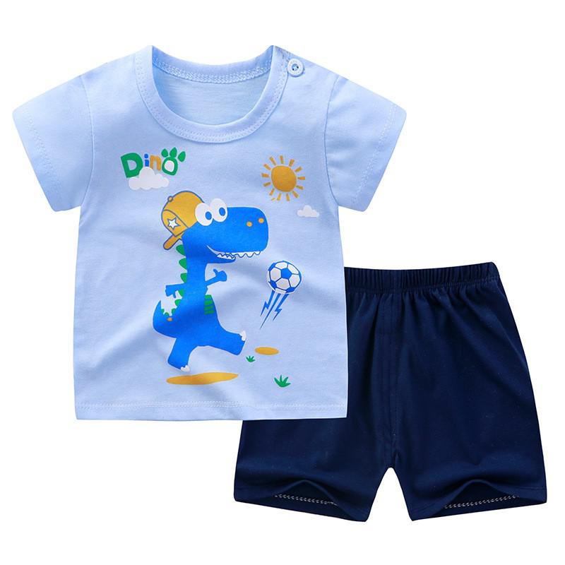 Children Clothes Baby Short Sleeved Shorts Two Piece Suit - Baby Clothing -  Trend Goods