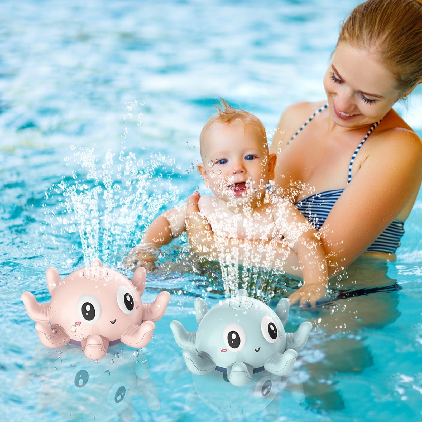 Children's Automatic Water Spray Bath Toys Bath Fun Toys With Flashing Water Spray - Baby Bathing -  Trend Goods