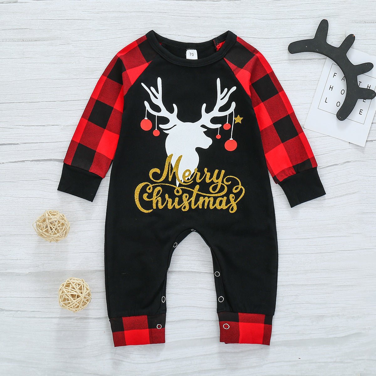 Children's Christmas Kids Long Sleeve Romper - Baby Rompers -  Trend Goods