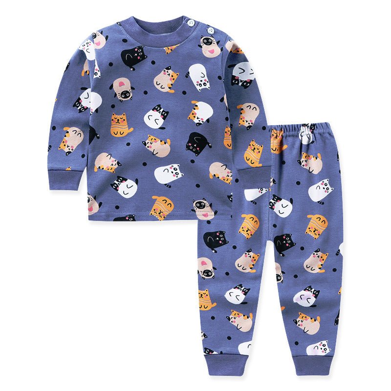 Children's Cotton Long Sleeved Sleepwear - Sleepwear -  Trend Goods