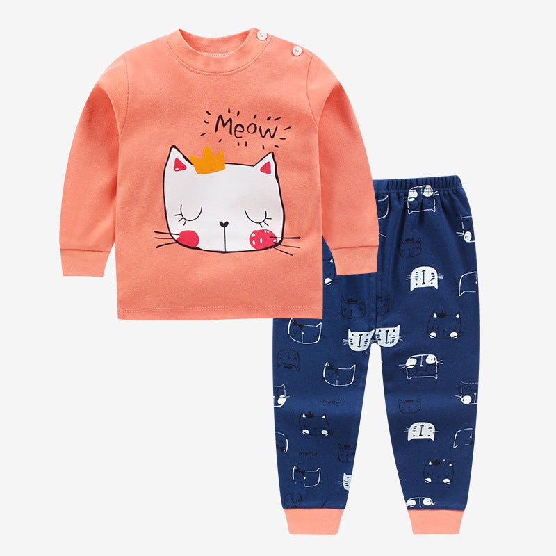 Children's Cotton Long Sleeved Sleepwear - Sleepwear -  Trend Goods