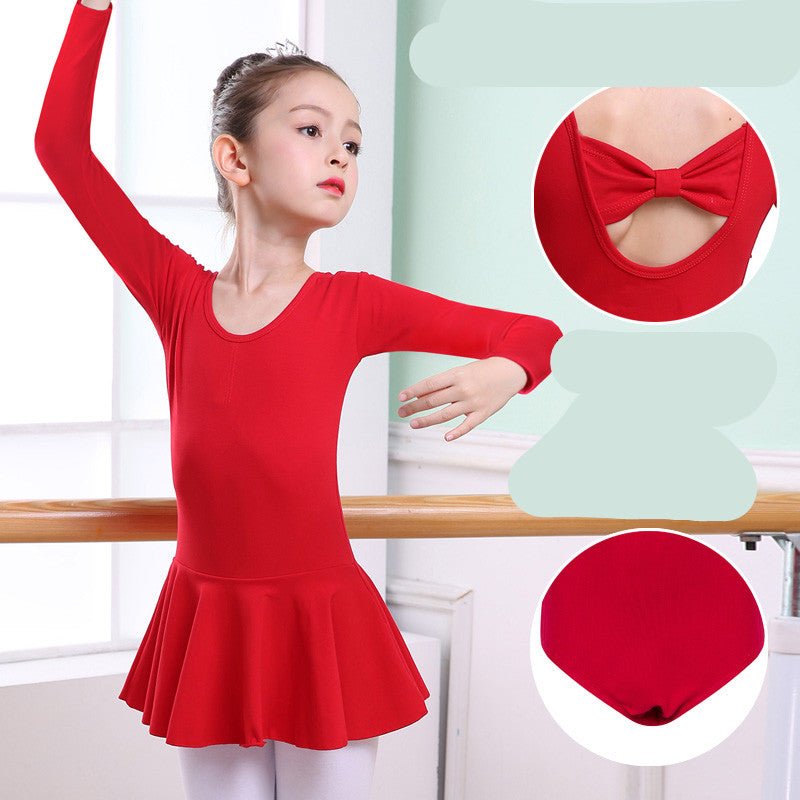 Children's Dance Clothes, Girls' Practice Clothes, Girls Short-sleeved Tutu - Dresses -  Trend Goods