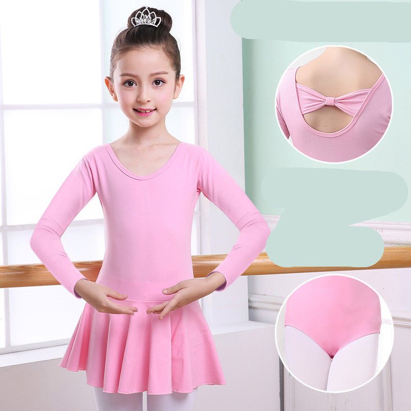 Children's Dance Clothes, Girls' Practice Clothes, Girls Short-sleeved Tutu - Dresses -  Trend Goods