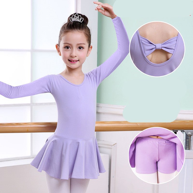 Children's Dance Clothes, Girls' Practice Clothes, Girls Short-sleeved Tutu - Dresses -  Trend Goods