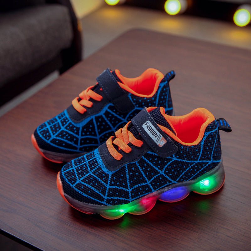 Children's Luminous Shoes Baby Flashing Shoes LED Lighting Sneakers Mesh Surface - Sneakers -  Trend Goods