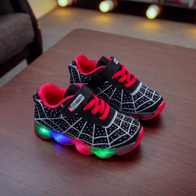 Children's Luminous Shoes Baby Flashing Shoes LED Lighting Sneakers Mesh Surface - Sneakers -  Trend Goods