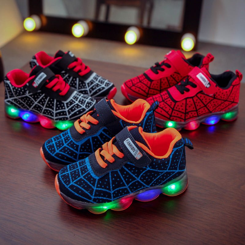 Children's Luminous Shoes Baby Flashing Shoes LED Lighting Sneakers Mesh Surface - Sneakers -  Trend Goods