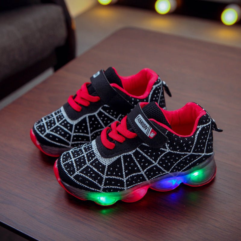 Children's Luminous Shoes Baby Flashing Shoes LED Lighting Sneakers Mesh Surface - Sneakers -  Trend Goods