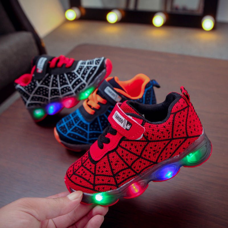 Children's Luminous Shoes Baby Flashing Shoes LED Lighting Sneakers Mesh Surface - Sneakers -  Trend Goods