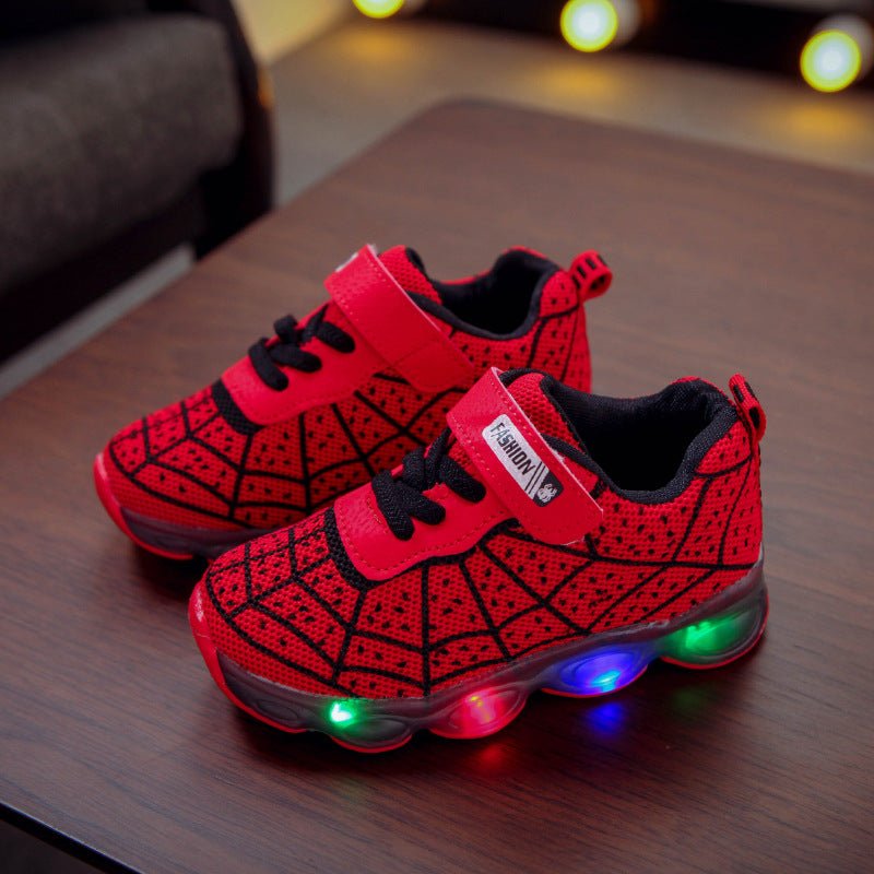 Children's Luminous Shoes Baby Flashing Shoes LED Lighting Sneakers Mesh Surface - Sneakers -  Trend Goods