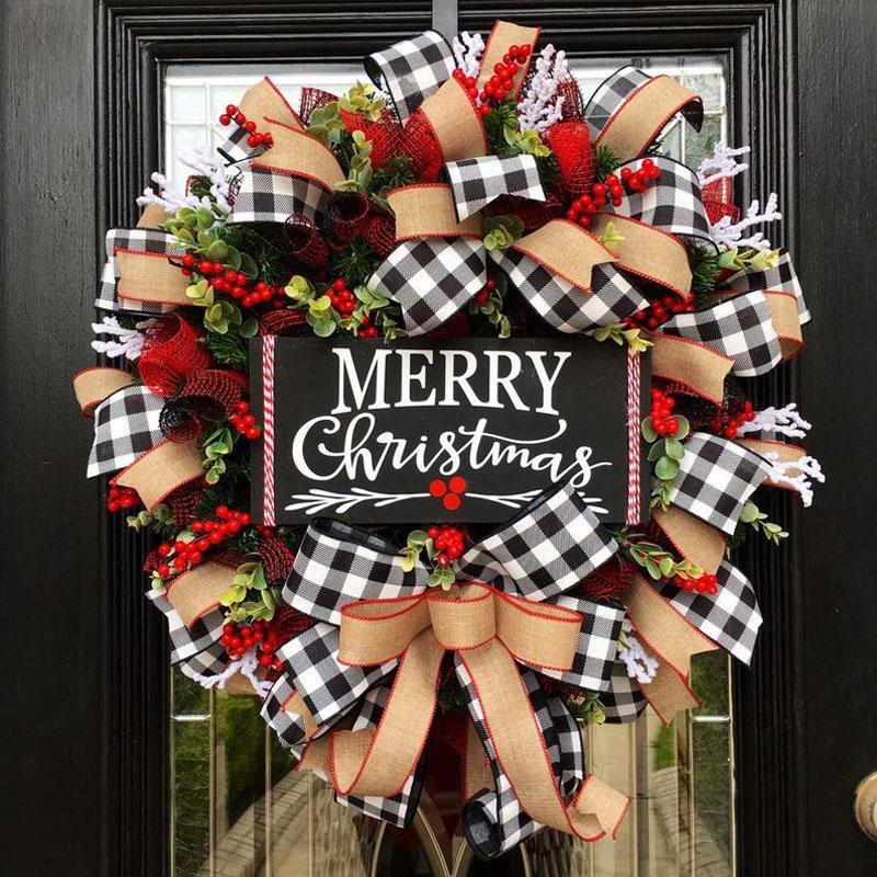 Christmas bow garland - Holiday Decorations -  Trend Goods