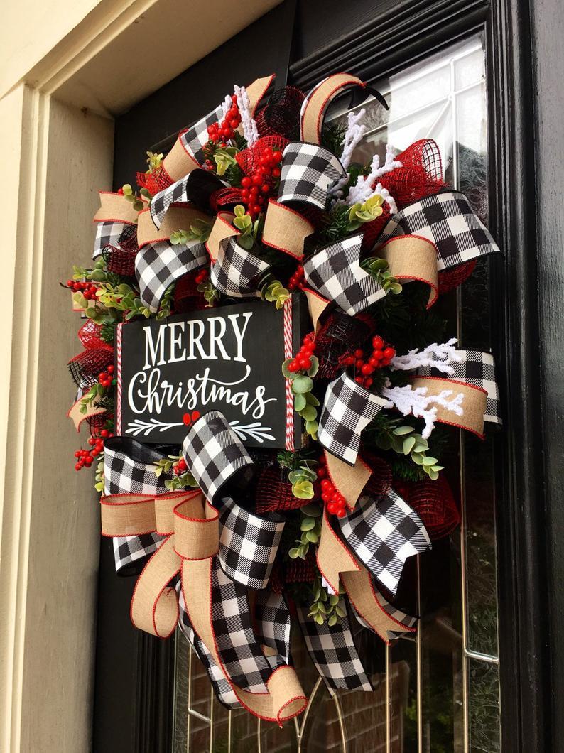 Christmas bow garland - Holiday Decorations -  Trend Goods