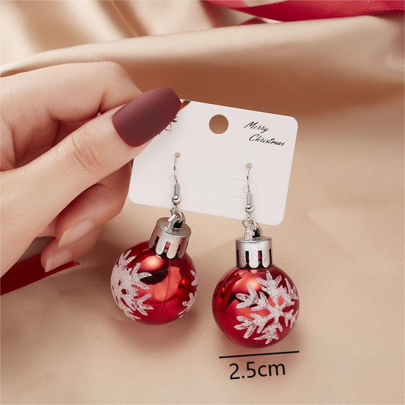 Christmas Color Oil Drop Christmas Tree Earrings - Earrings -  Trend Goods