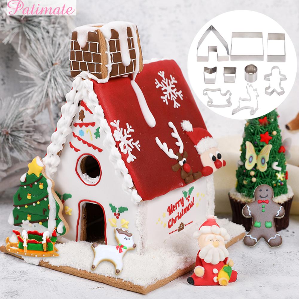 Christmas Cookie Mold Christmas Decorations For Make a  Cookie House - Cookie Cutters -  Trend Goods