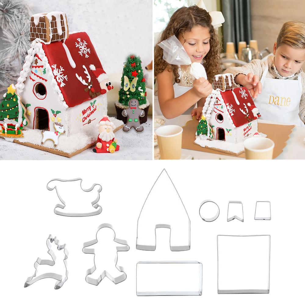 Christmas Cookie Mold Christmas Decorations For Make a  Cookie House - Cookie Cutters -  Trend Goods