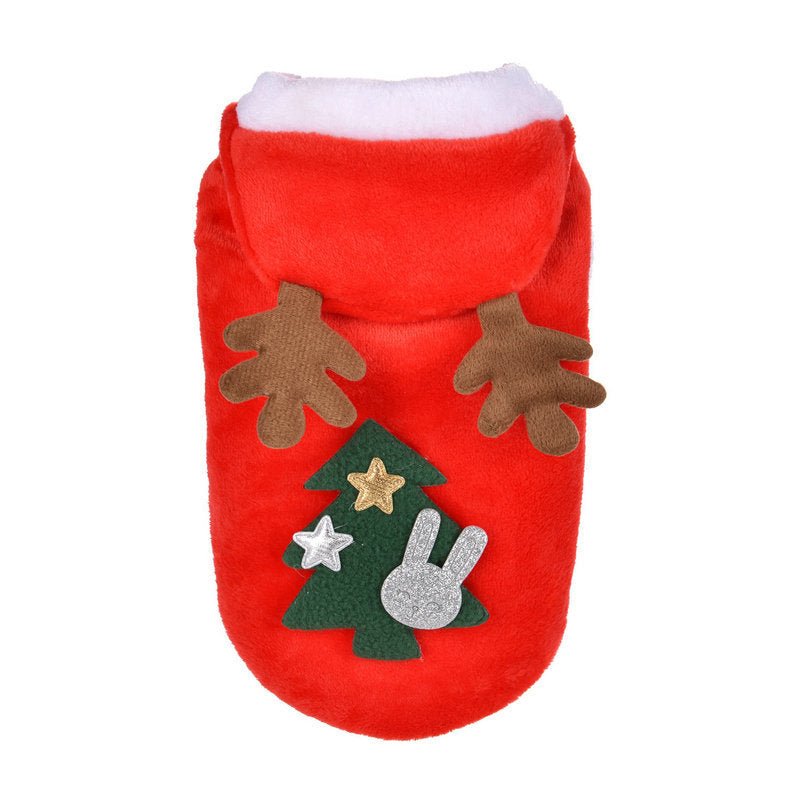 Christmas coral fleece dog clothes - Pet Apparel -  Trend Goods