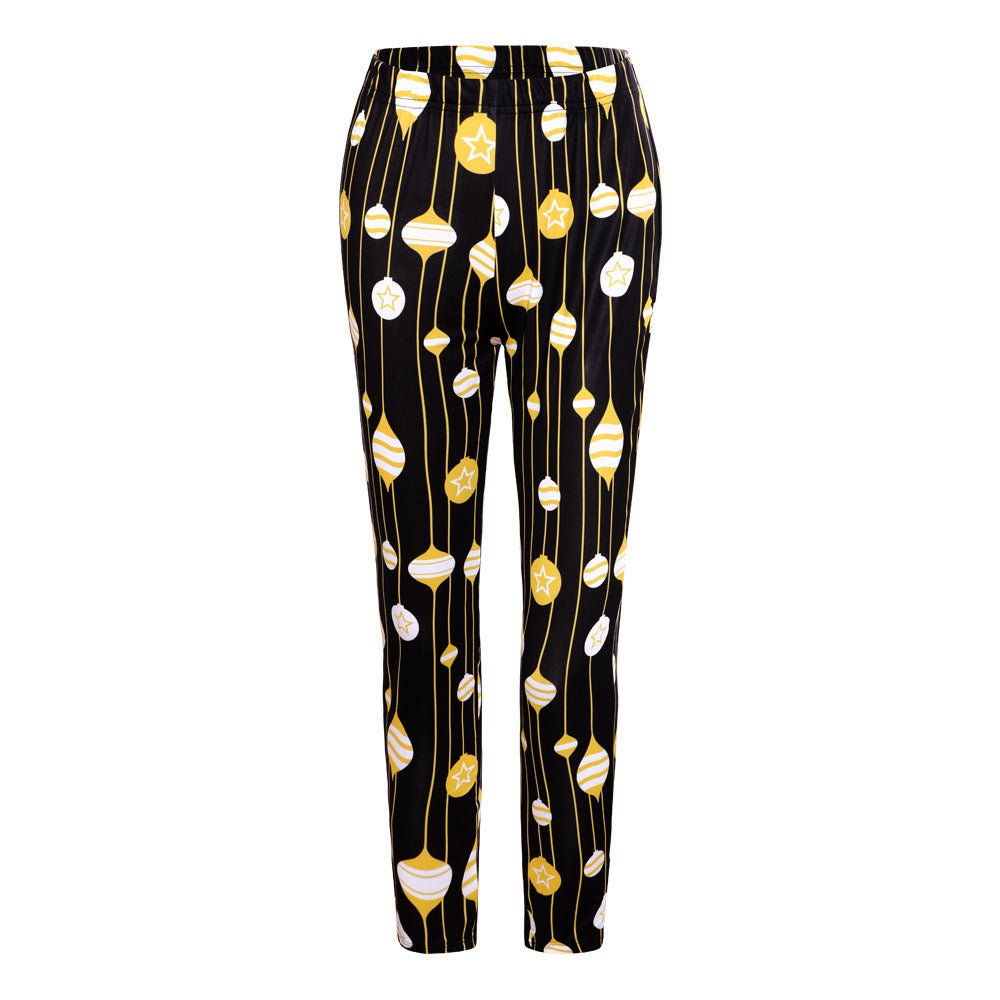 Christmas Costume Printed Slim-fit Trousers - Pants -  Trend Goods