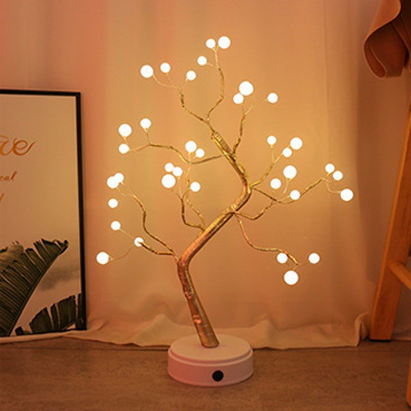 Christmas Decoration Night Light LED Pearl Tree Light Starry Touch Light - Night Lights -  Trend Goods