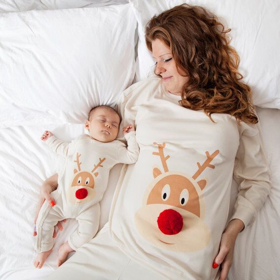 Christmas deer printed mother and baby Sleepware - Pajamas -  Trend Goods
