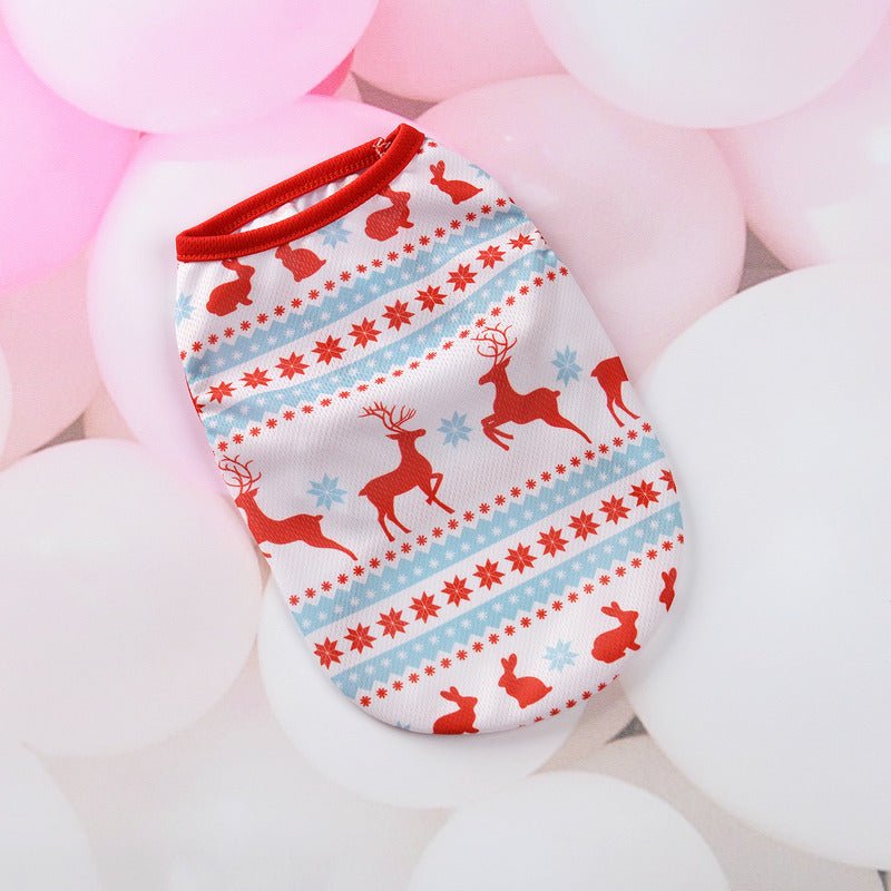 Christmas Dog Clothes Cartoon Pet Vest - Pet Apparel -  Trend Goods