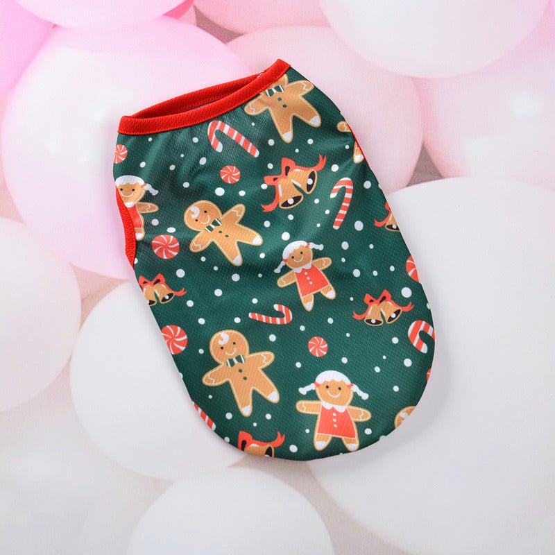 Christmas Dog Clothes Cartoon Pet Vest - Pet Apparel -  Trend Goods