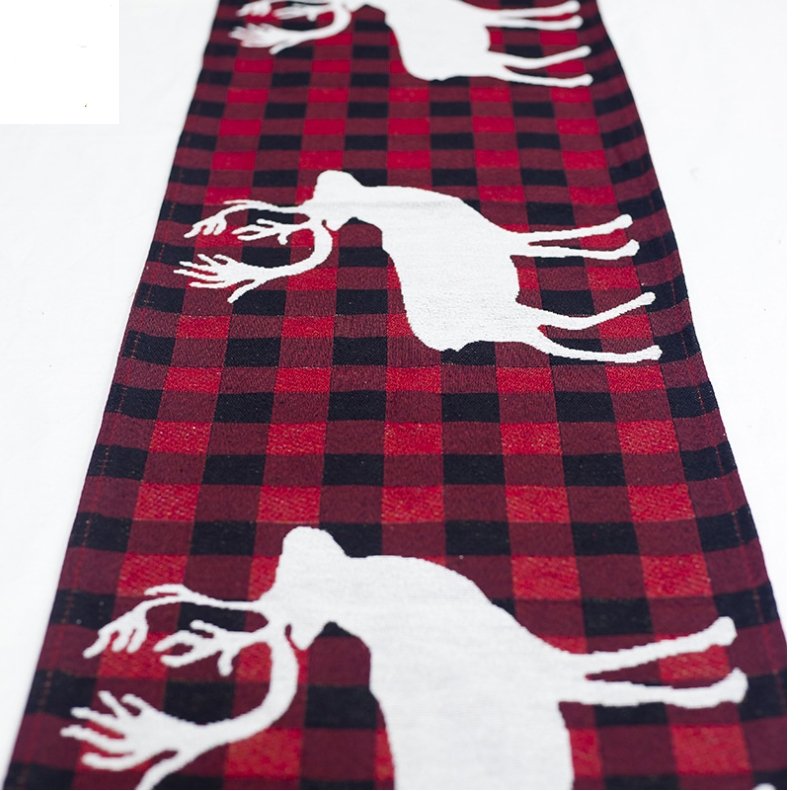 Christmas Elk Snowman Table Runner Merry Christmas Decorations - Table Runners -  Trend Goods