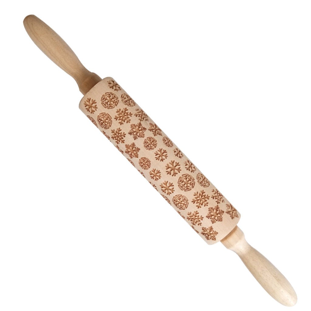 Christmas embossed rolling pin - Kitchen Tools -  Trend Goods