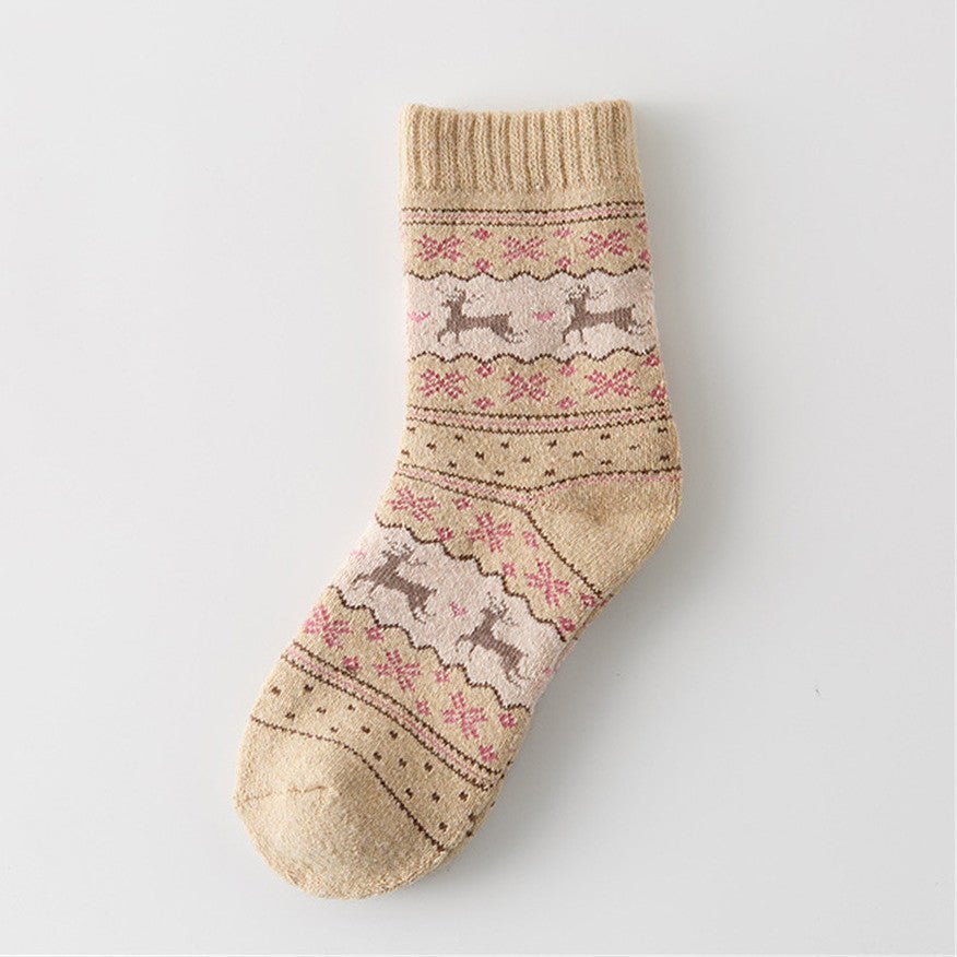 Christmas fawn in warm socks - Socks -  Trend Goods