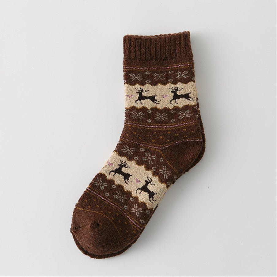 Christmas fawn in warm socks - Socks -  Trend Goods