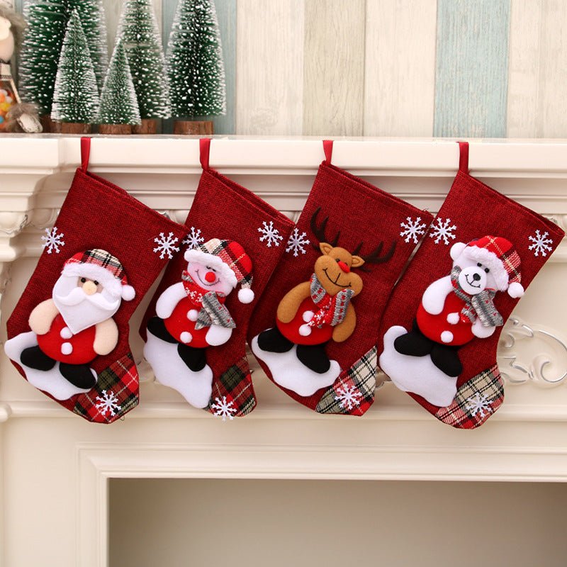 Christmas gift bag christmas hanging socks - Holiday Decorations -  Trend Goods