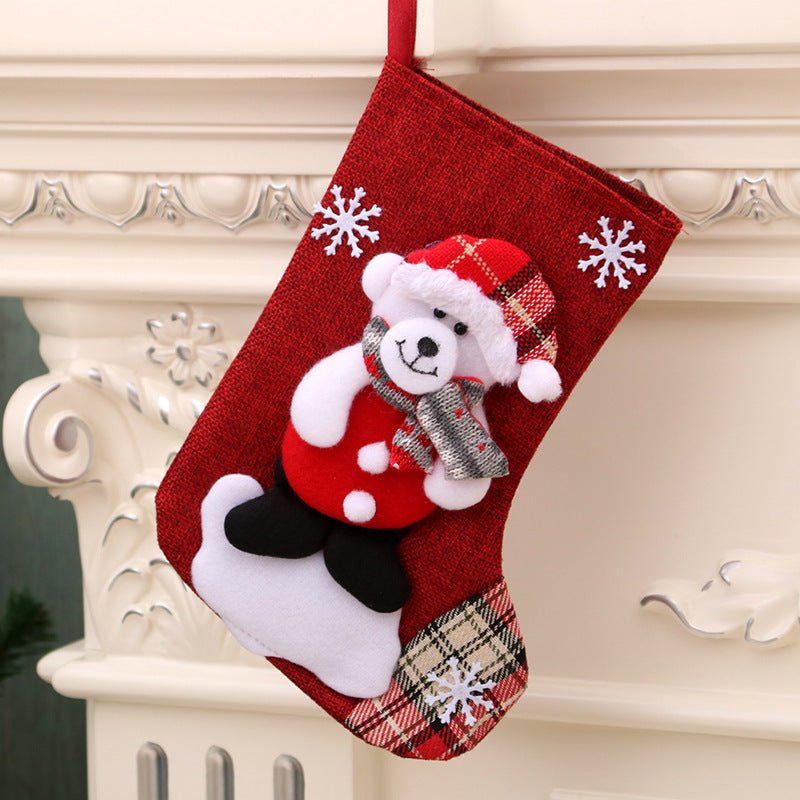 Christmas gift bag christmas hanging socks - Holiday Decorations -  Trend Goods