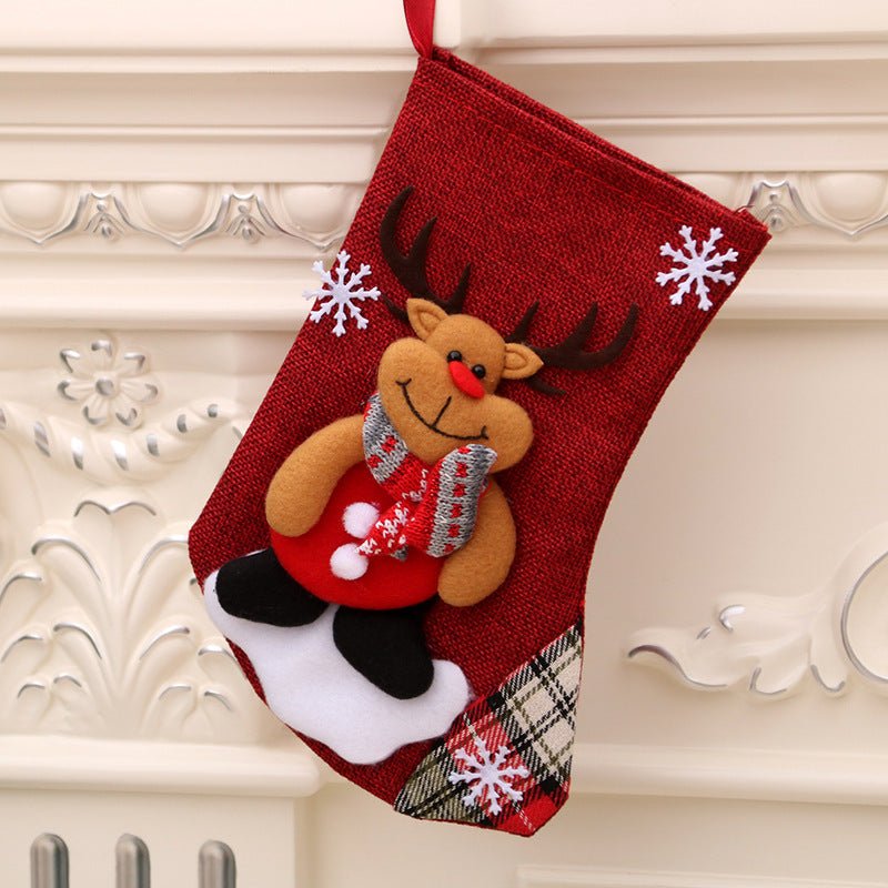 Christmas gift bag christmas hanging socks - Holiday Decorations -  Trend Goods