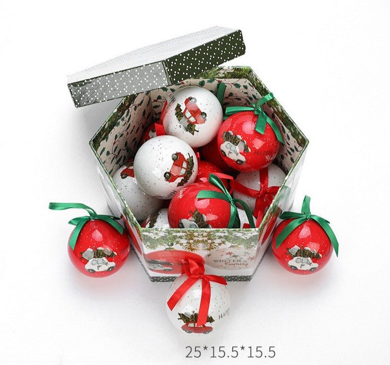 Christmas Gift Box With Christmas Tree Decoration Pendant - Holiday Decorations -  Trend Goods