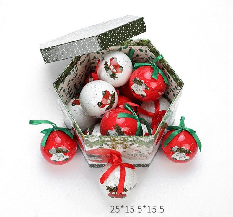 Christmas Gift Box With Christmas Tree Decoration Pendant - Holiday Decorations -  Trend Goods