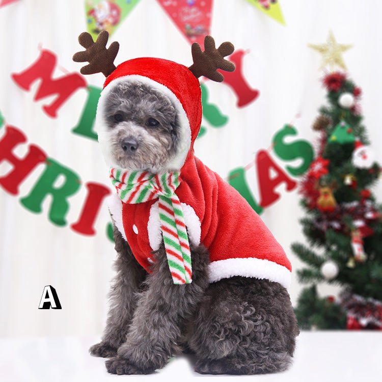 Christmas Pet Supplies Clothes Cat Cotton Clothes - Pet Apparel -  Trend Goods